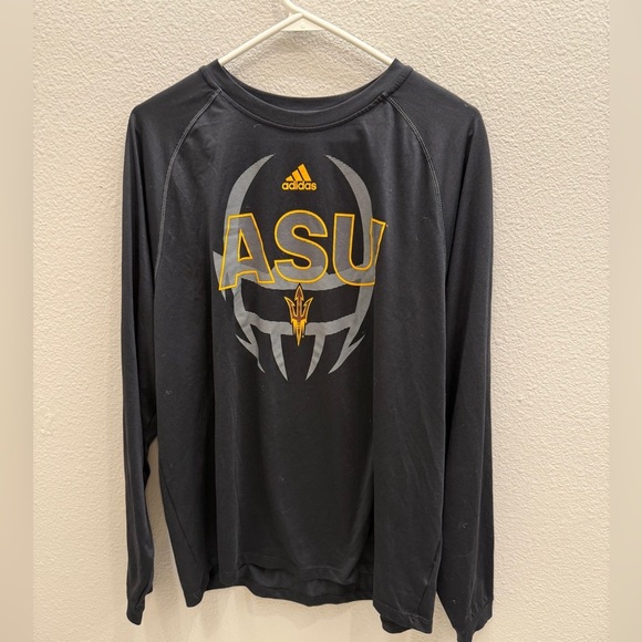 ASU Adidas Shirt Men's Size L Black Arizona State Sun Devils T-Shirt College - Picture 1 of 6